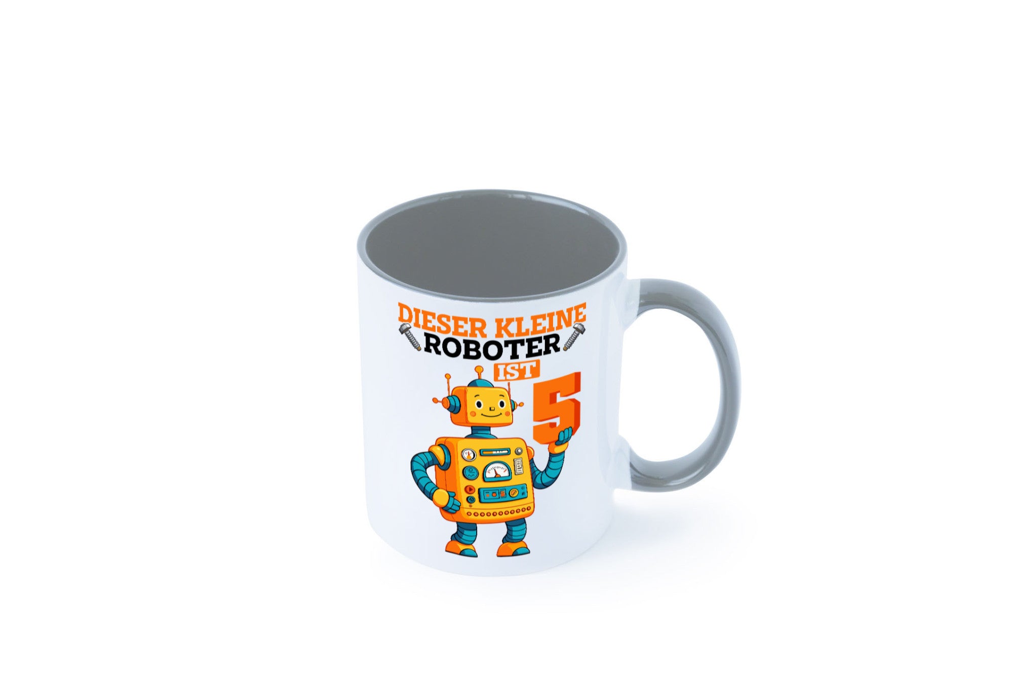 5. Geburtstag | 5 Jahre Roboter Junge lustiger Spruch Geschenk Geschenkidee