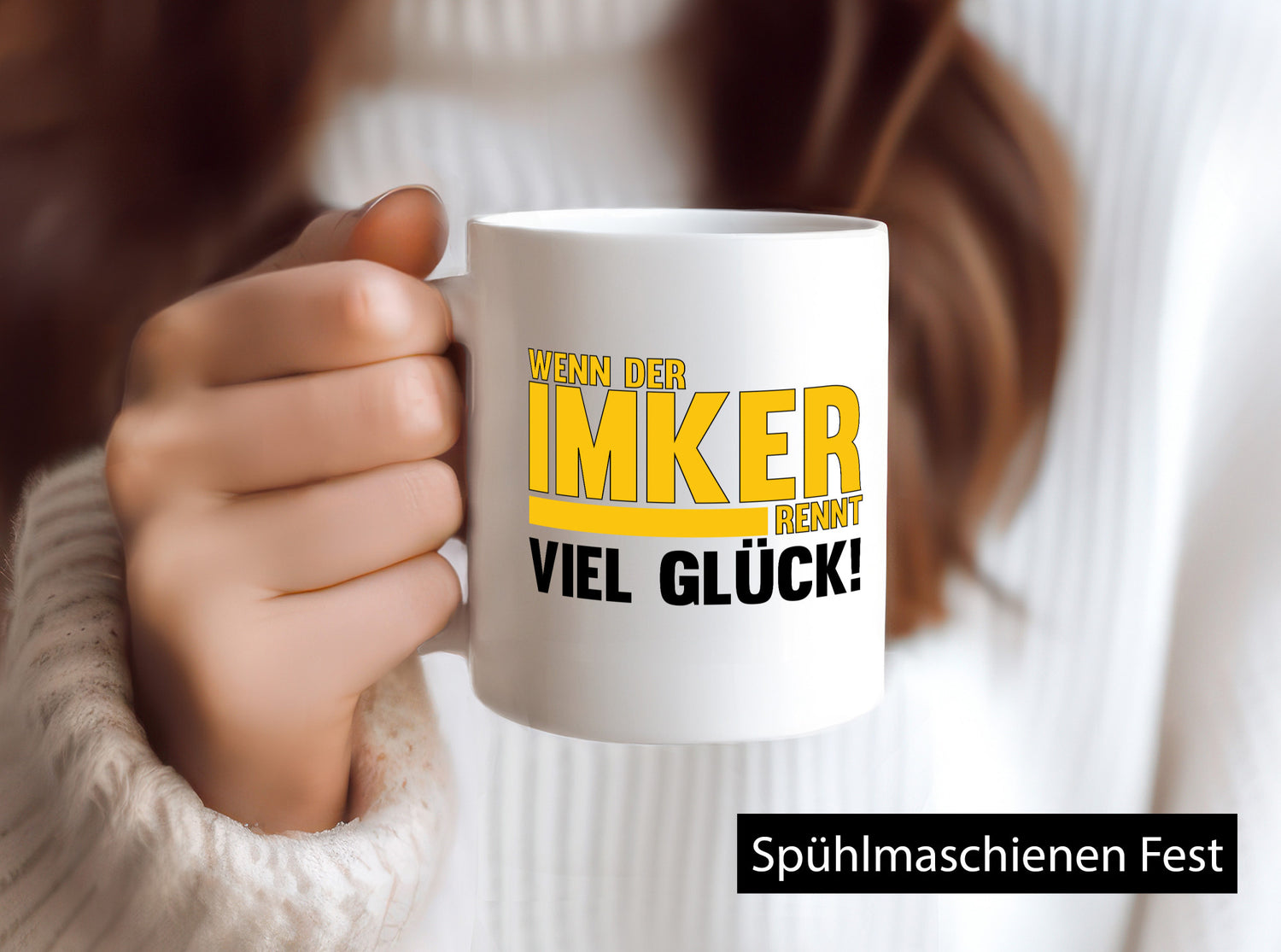 Wenn der Imker rennt, viel Glück | Imkerrei Bienen Geschenk Humor Geschenkidee