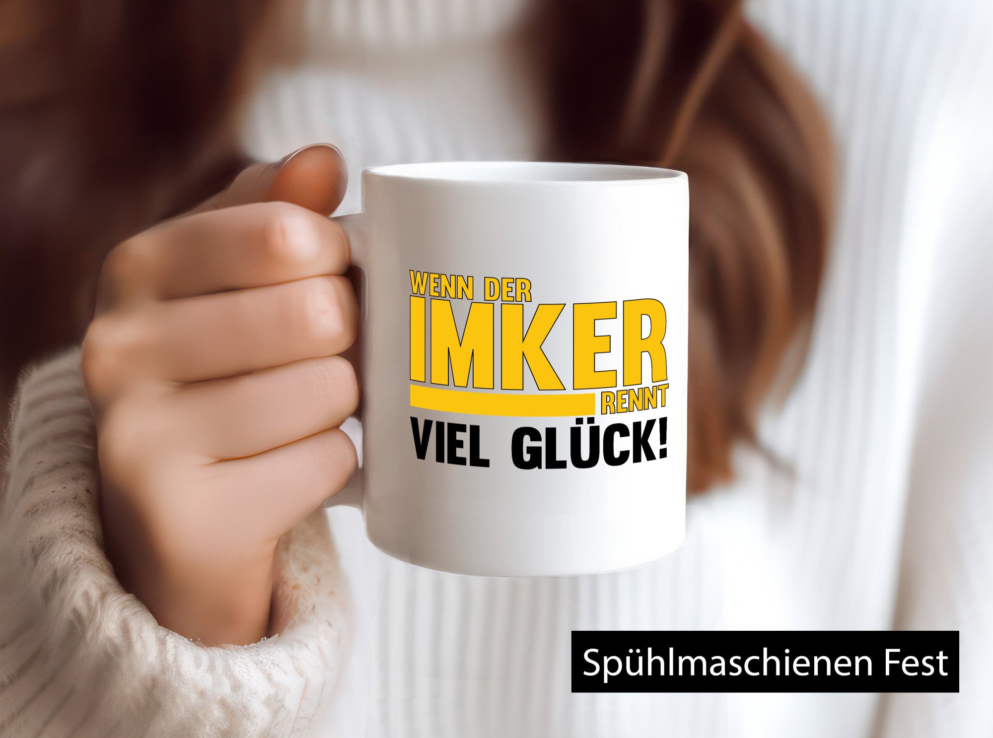 Wenn der Imker rennt, viel Glück | Imkerrei Bienen Geschenk Humor Geschenkidee