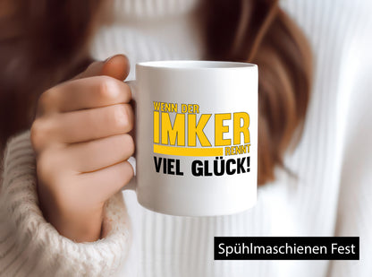 Wenn der Imker rennt, viel Glück | Imkerrei Bienen Geschenk Humor Geschenkidee