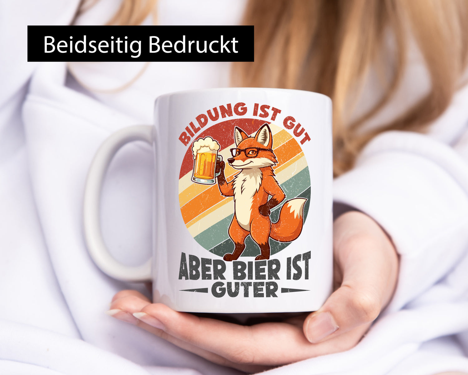 Bildung ist gut aber Bier Guter | Biertrinker Humor Geschenkidee Tasse