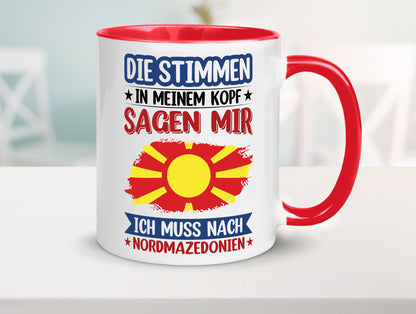 Nordmazedonien | Urlaub Stimmen in meinem Kopf Geschenk Humor Geschenkidee
