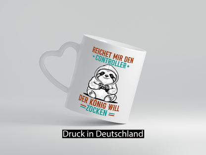 Der König will Zocken | Gamer Zocker lustiger Spruch Geschenk Humor