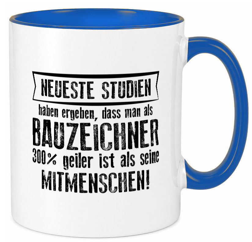 Neuste Studien: Bauzeichner | Zeichner Humor Geschenkidee Tasse