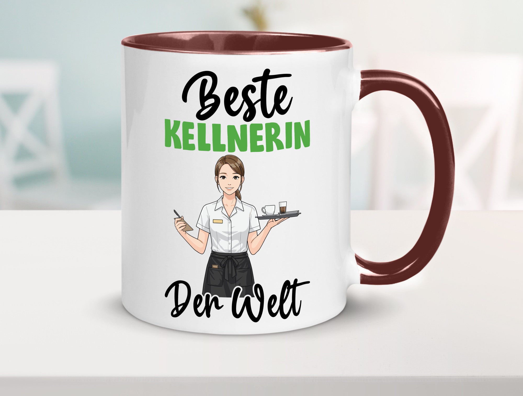 Beste Kellnerin | Beruf kellnern Bedienung v2 Humor Arbeit Kollegen Büro