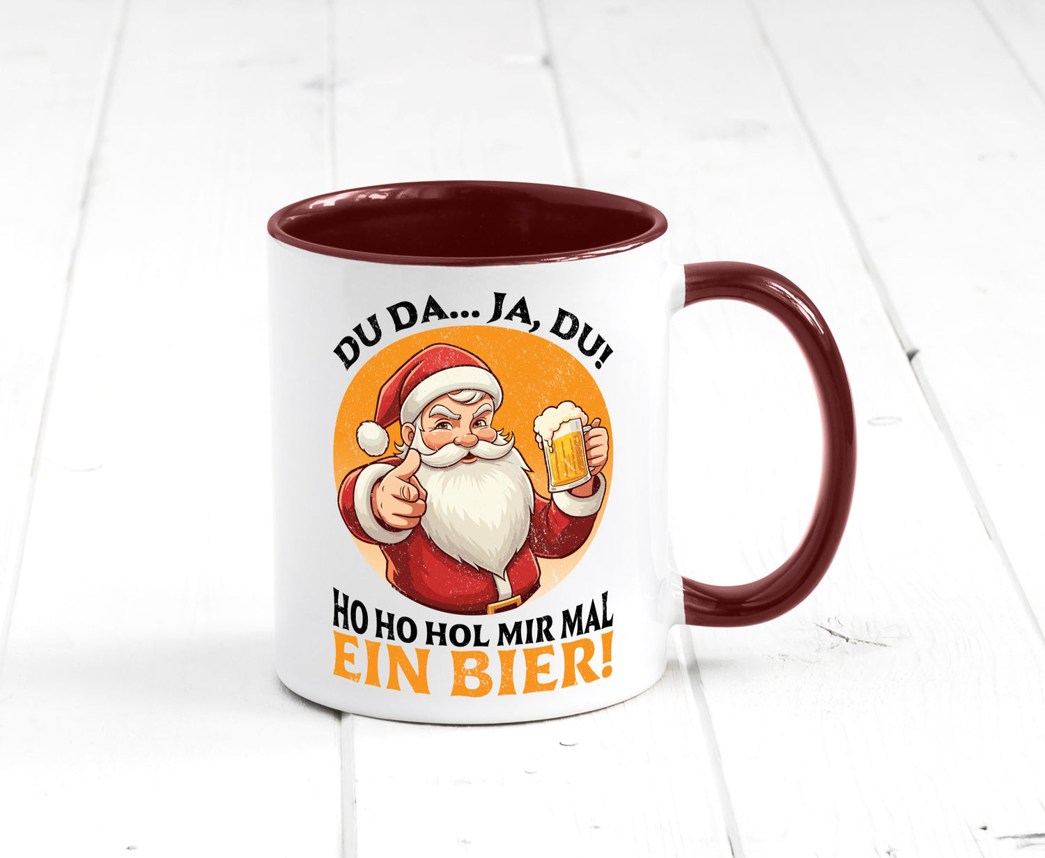 Hol mir mal ein Bier | Ugly Christmas Santa lustig Humor Geschenkidee Geschenk