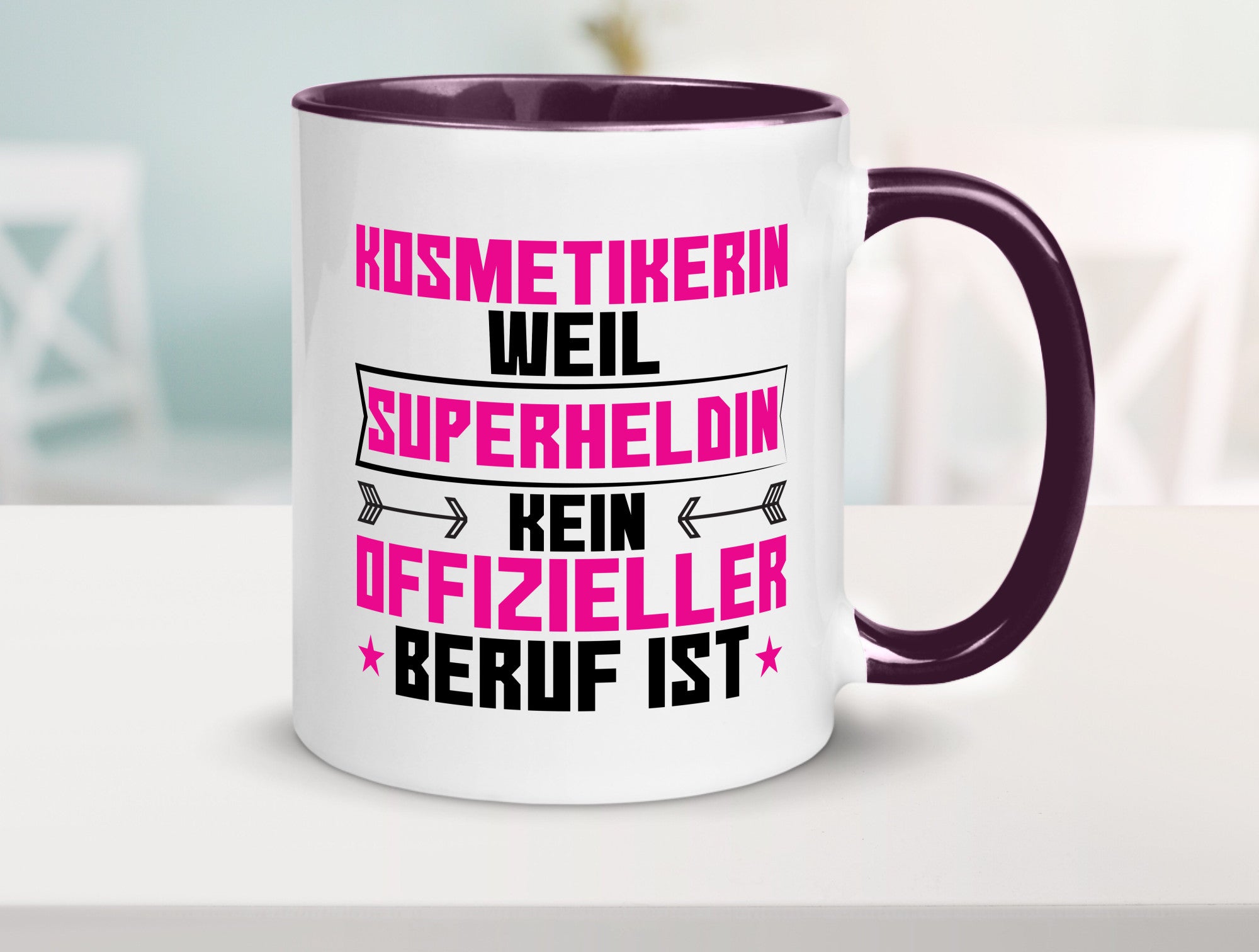 Superheldin Kosmetikerin | Kosmetik Stylistin Visagistin Geschenk Humor