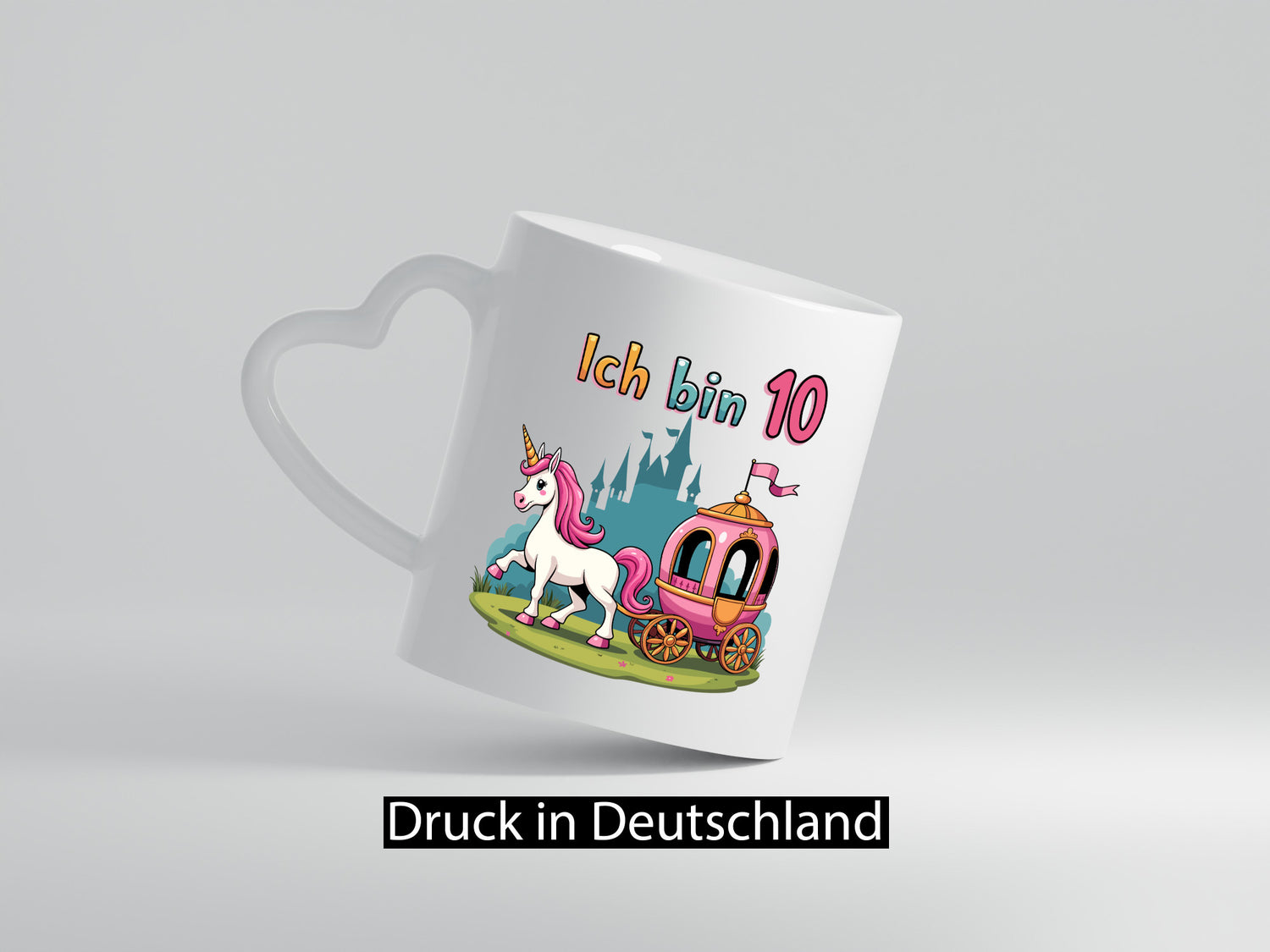 10. Geburtstag | Prinzessin in Kutsche Einhorn lustig Geschenkidee Geschenk