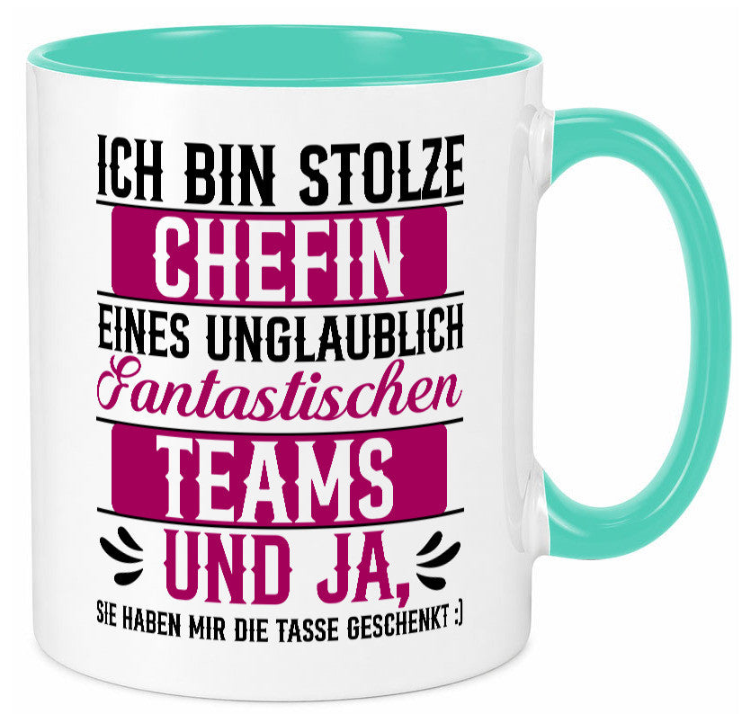 Stolze Chefin | Tolles Team Mitarbeiter lustig Arbeit Kollegen Büro Geschenk