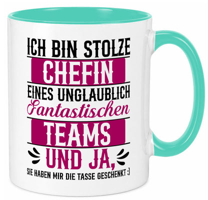 Stolze Chefin | Tolles Team Mitarbeiter lustig Arbeit Kollegen Büro Geschenk