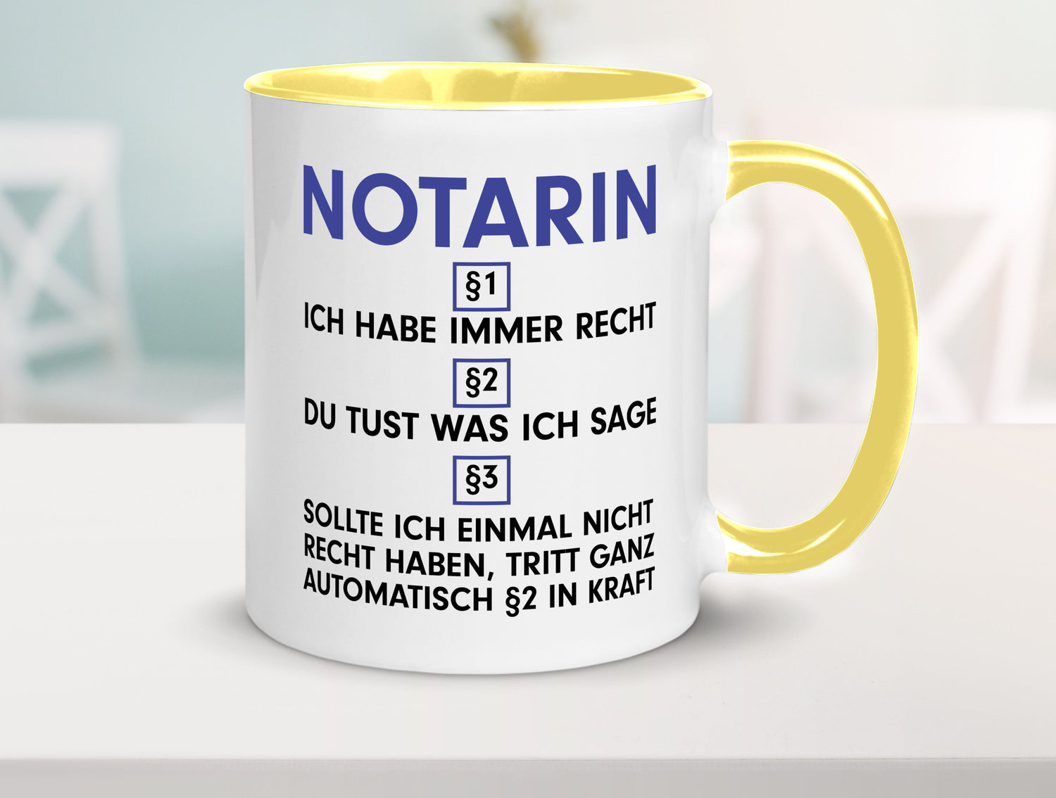 Ich habe immer Recht Notarin | Juristin v2 lustiger Spruch Geschenk Humor