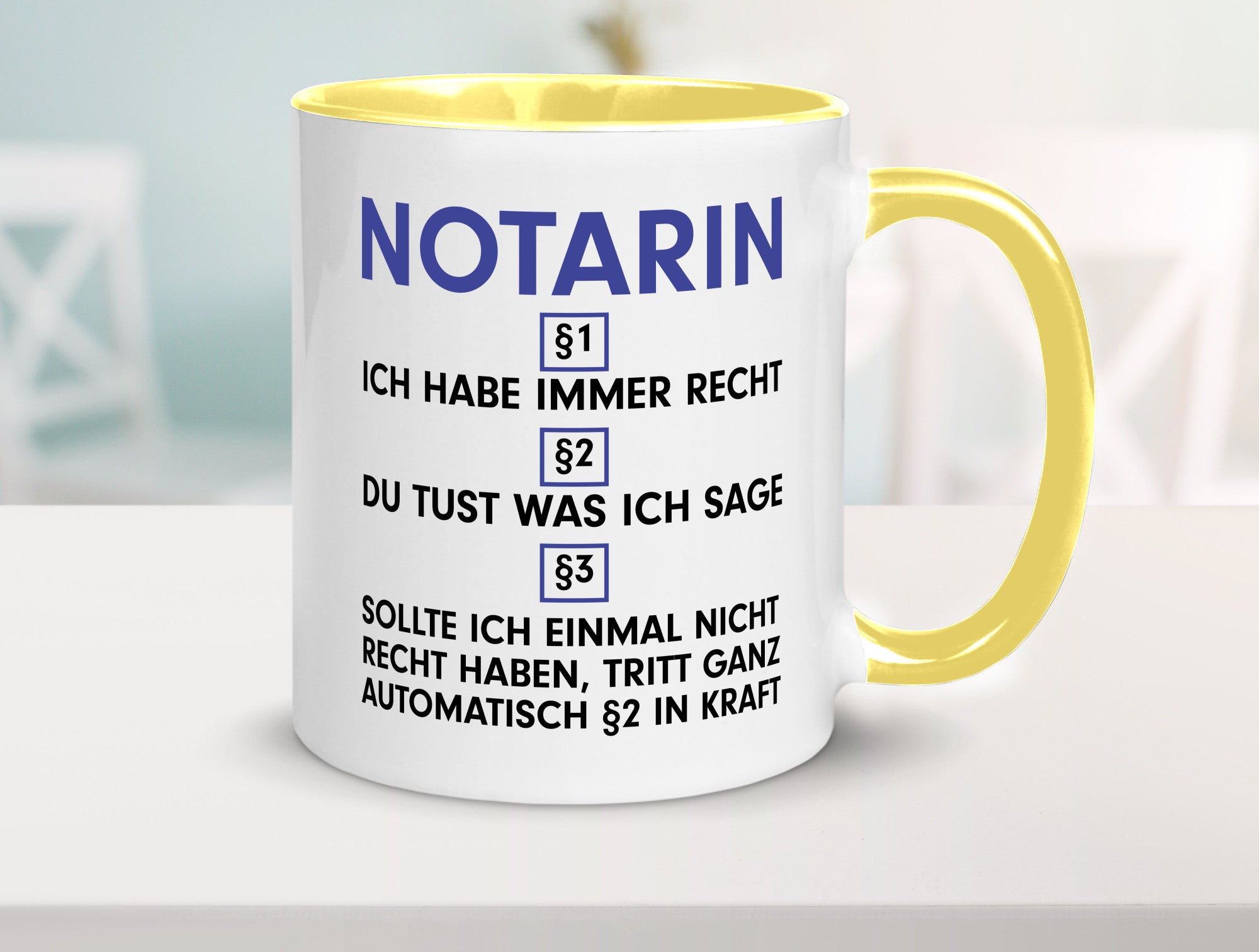 Ich habe immer Recht Notarin | Juristin v2 lustiger Spruch Geschenk Humor