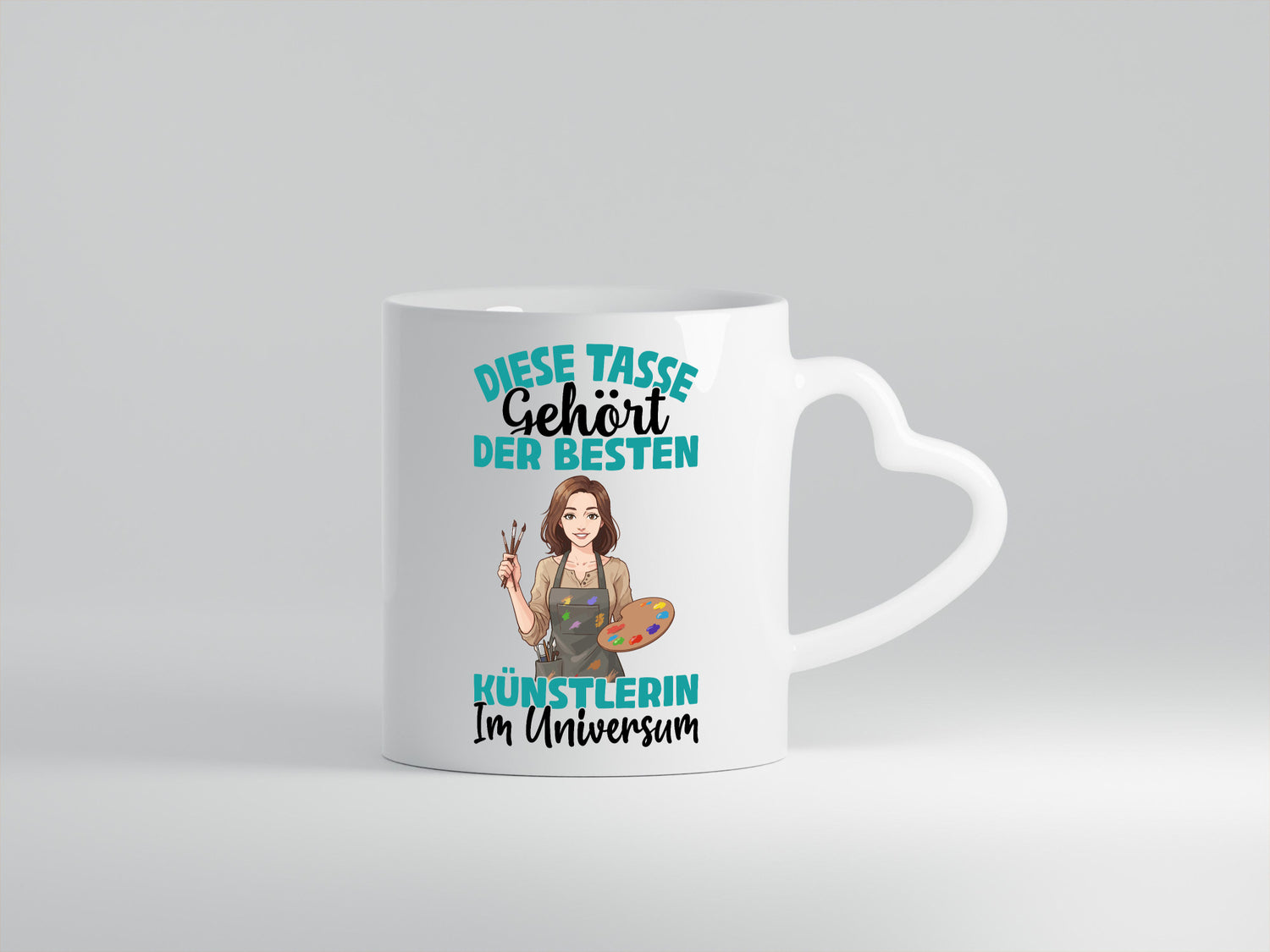 Im Universum: Künstlerin | Kunst lustig Humor Geschenkidee Geschenk Tasse