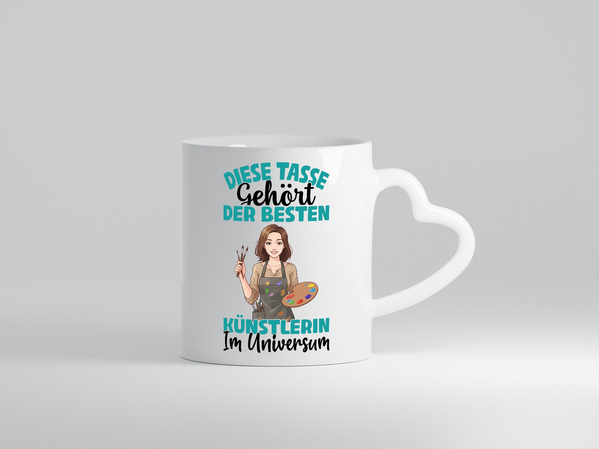 Im Universum: Künstlerin | Kunst lustig Humor Geschenkidee Geschenk Tasse