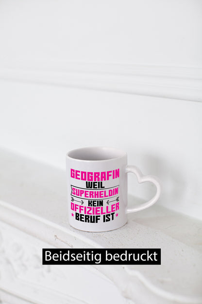 Superheldin Geografin | Geografie Geschenkidee Humor Tasse