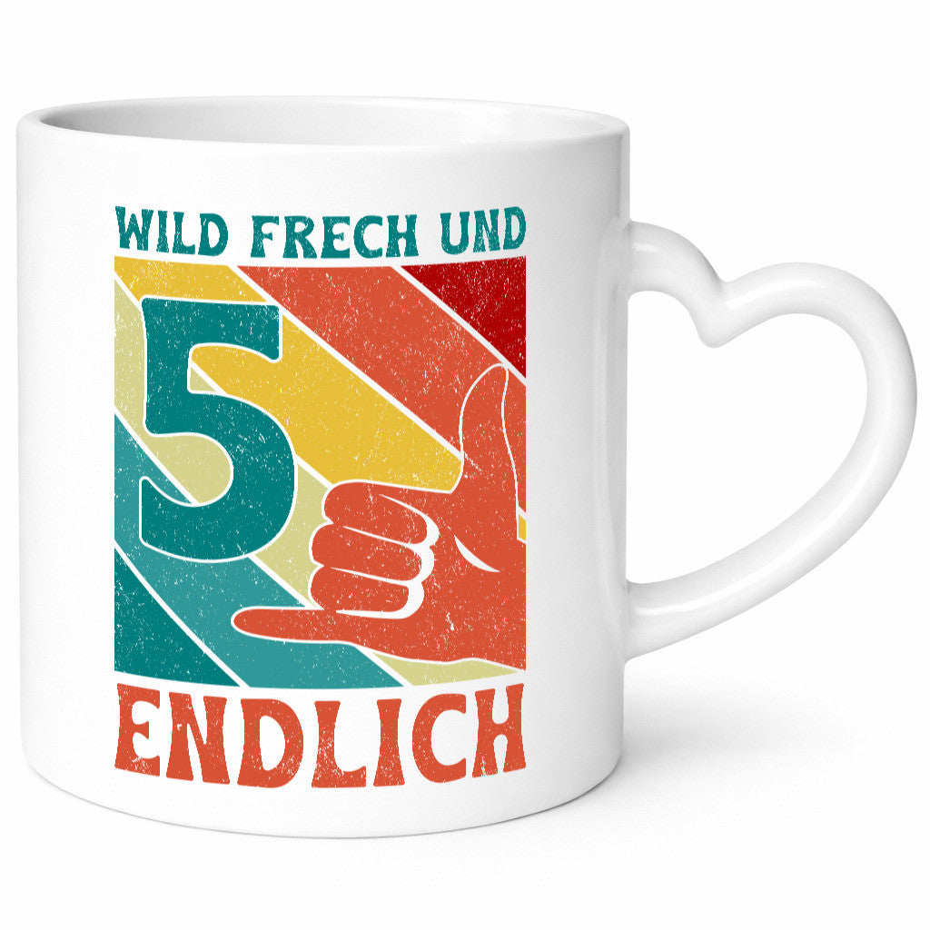 5. Geburtstag | 5 Jahre Wild und Frech Geschenk Geschenkidee lustiger Spruch