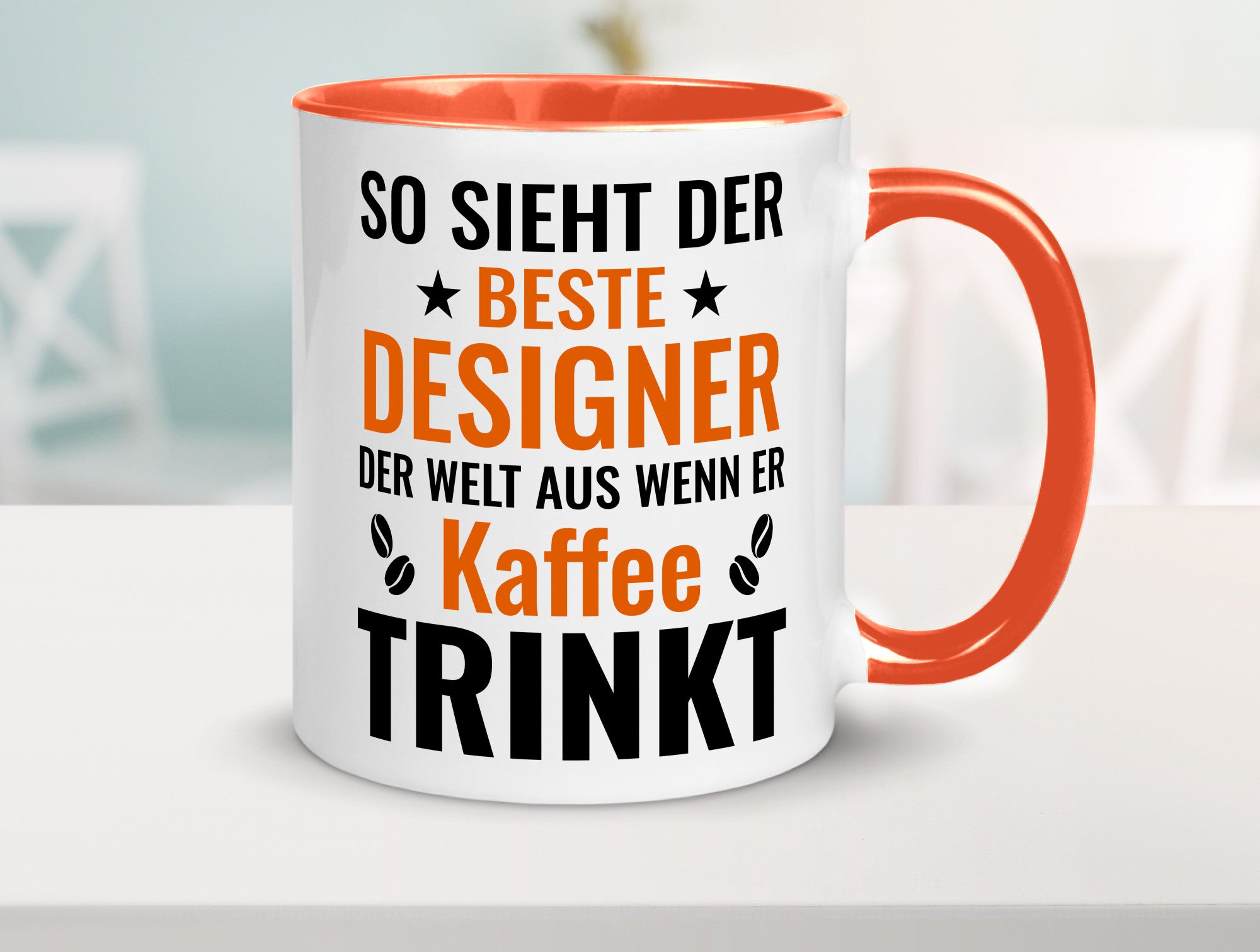 Kaffee trinkt: Designer Beruf | Mode Geschenkidee Arbeit Kollegen Büro Humor