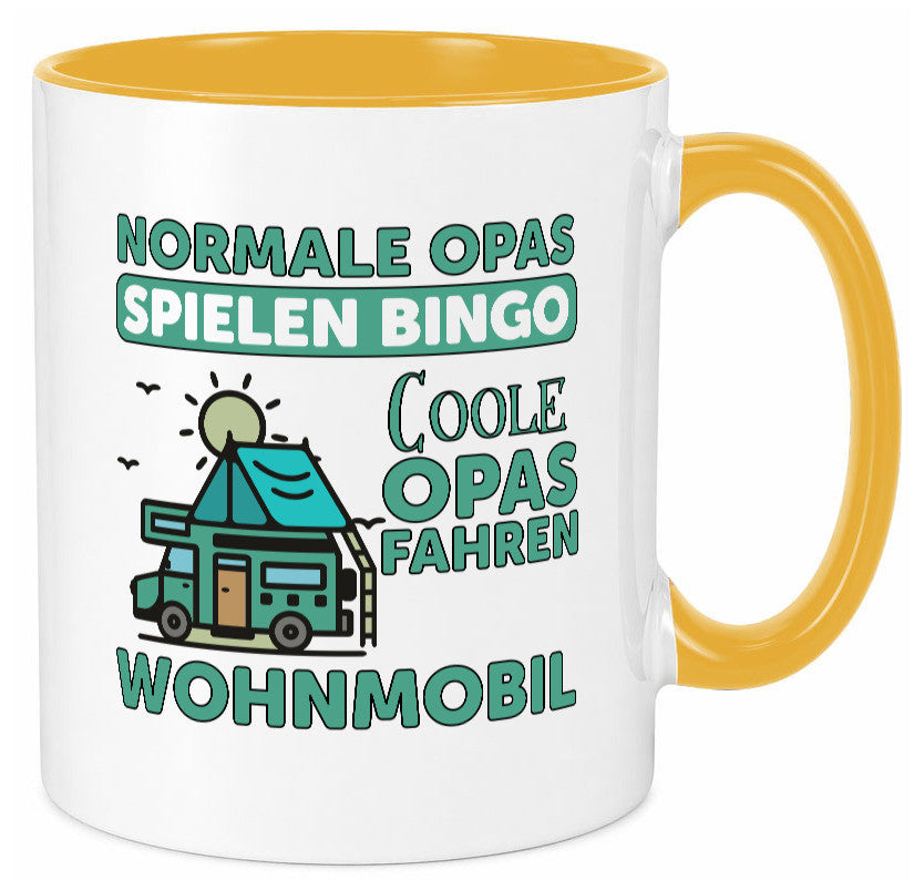 Opas spielen Bingo, coole fahren Wohnmobil | Vögel Geschenk Familie