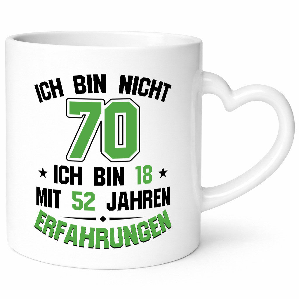 Ich bin nicht 70 | Rentner Viel erfahrung im leben lustig Ruhestand Jubiläum