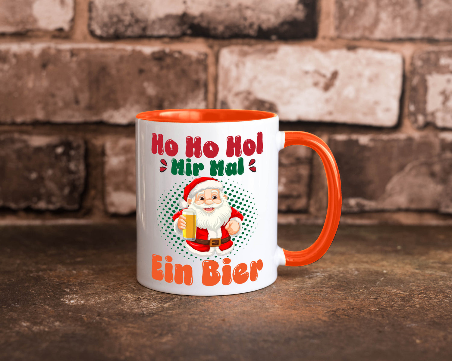 Ho mir mal ein Bier | Ugly Christmas Trinken v2 Geschenkidee Humor Tasse