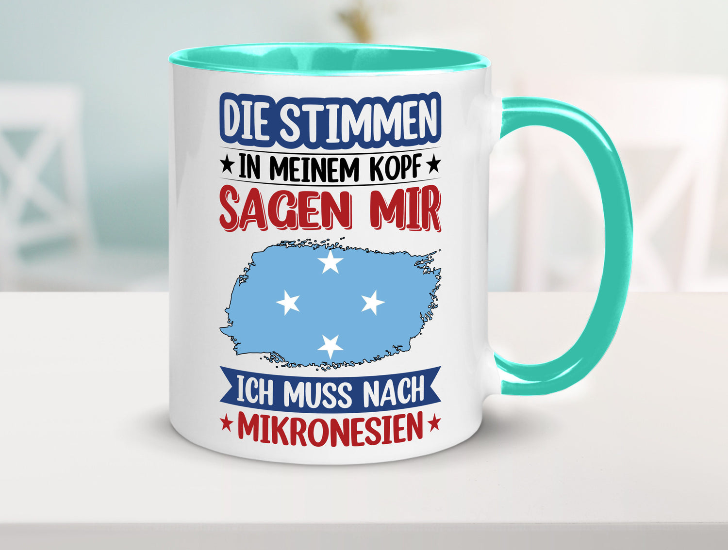 Mikronesien | Urlaub Stimmen in meinem Kopf Traumland Geschenk Humor