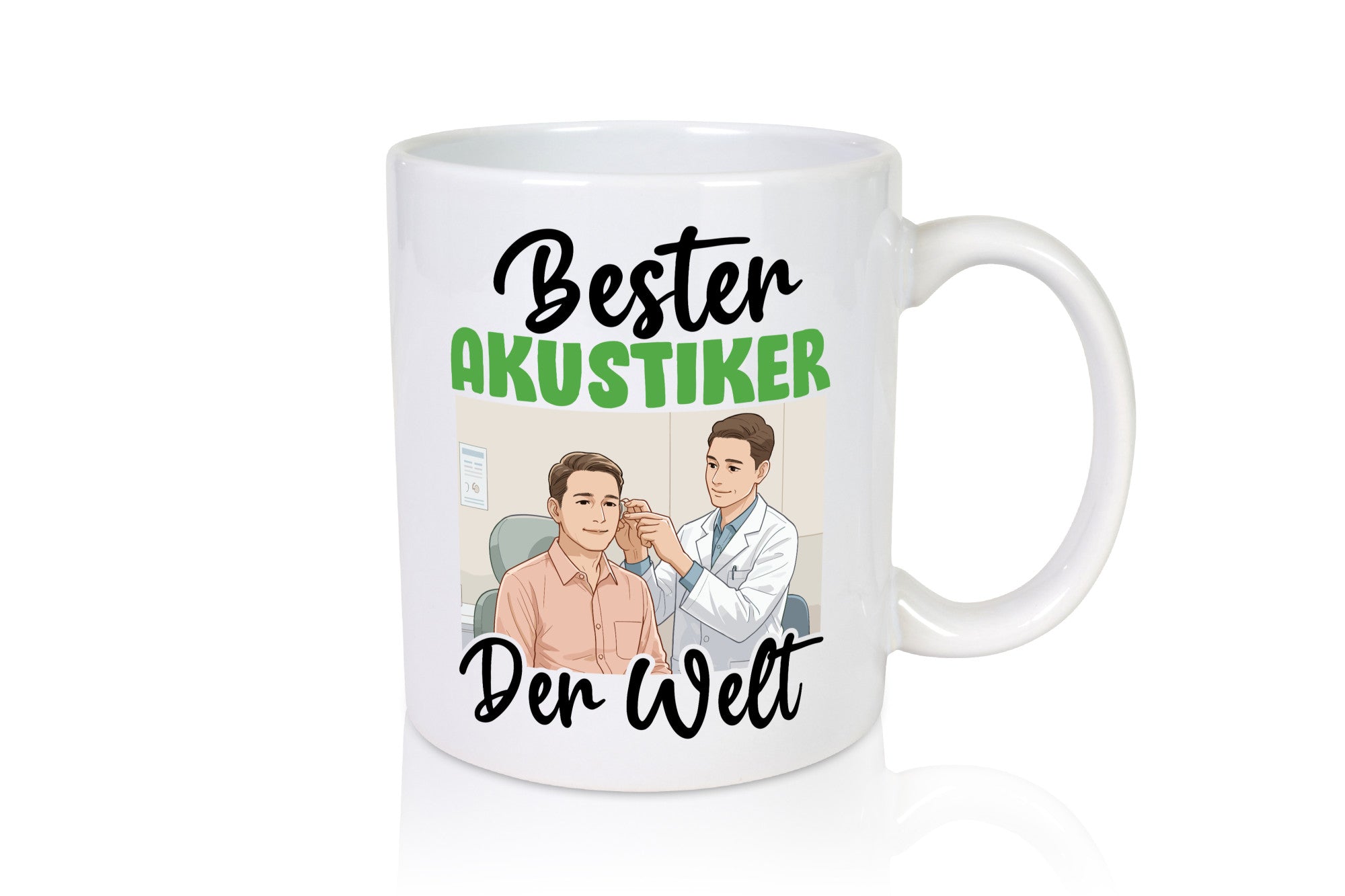 Bester Akustiker | Akustik Hörgeräteakustik v2 Humor Geschenkidee Tasse