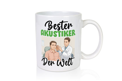 Bester Akustiker | Akustik Hörgeräteakustik v2 Humor Geschenkidee Tasse
