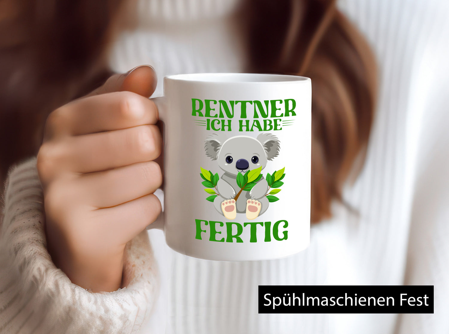 Rentner ich habe Fertig | Panda Ruhestand Geschenkidee Jubiläum Humor Tasse