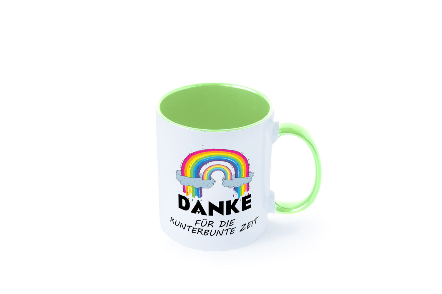 Danke für die Kunderbunte Zeit | Regenbogen lustiger Spruch Geschenk Humor