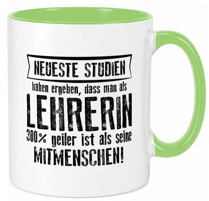 Neuste Studien: Lehrerin | Schule Beruf Schüler Humor Arbeit Kollegen Büro Tasse