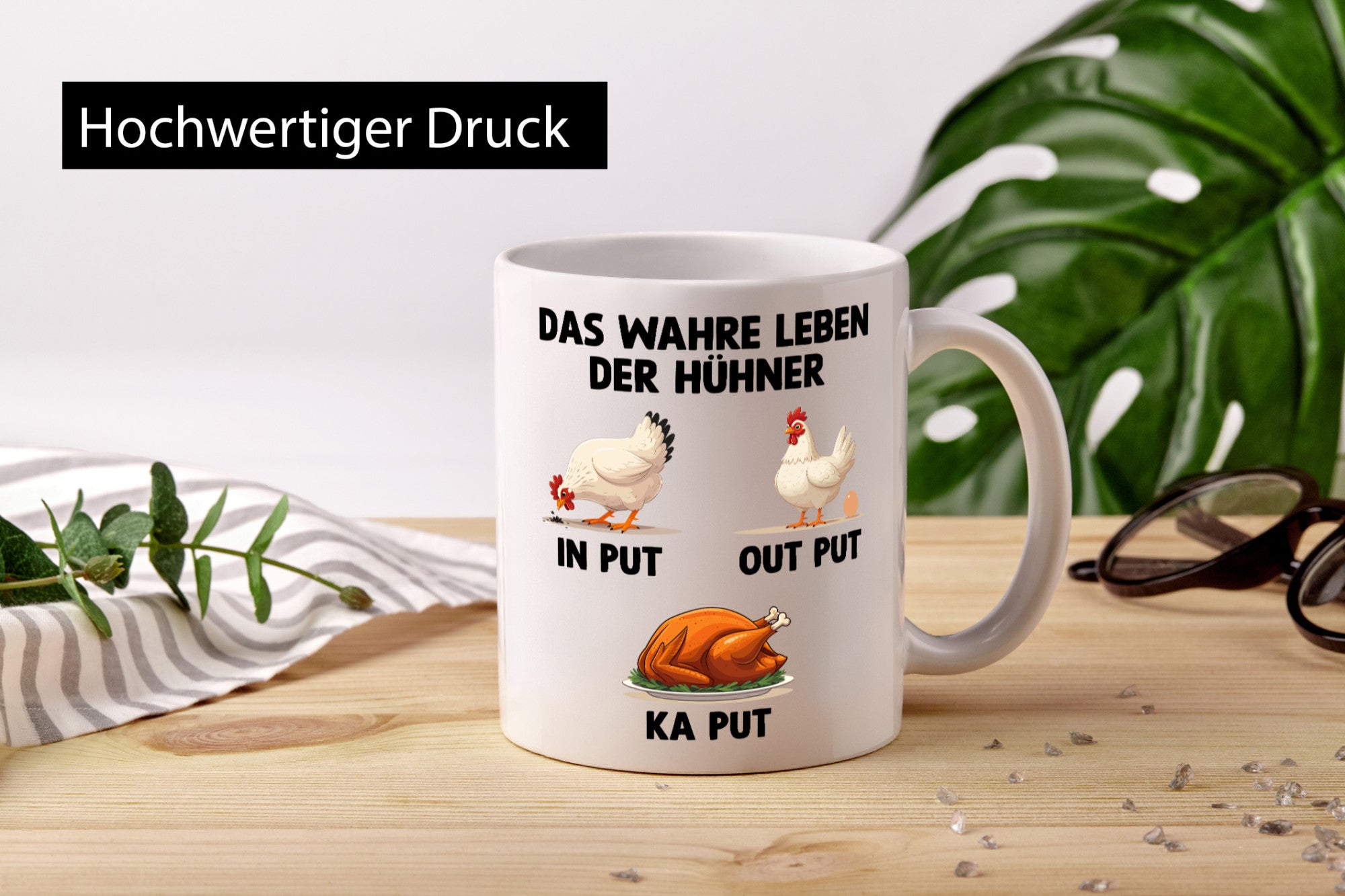 Das wahre leben der Hühner | Hühnerstall lustig Humor Geschenkidee Geschenk