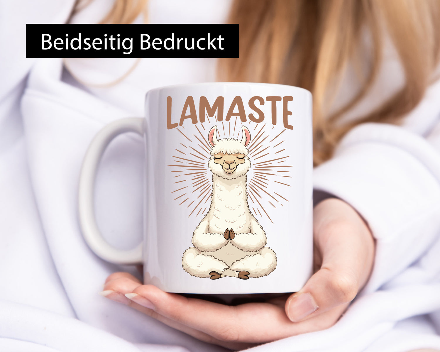 Lamaste | Lama Namaste lustiger Spruch Geschenk Humor Geschenkidee Tasse