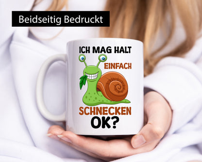 Ich mag halt einfach schnecken | Schnecke Geschenk Humor Geschenkidee lustiger