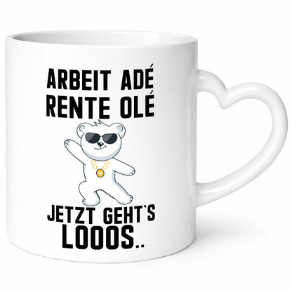 Arbeit ade | Rente Rentner Party Ruhestand Pension Geschenk Jubiläum lustiger