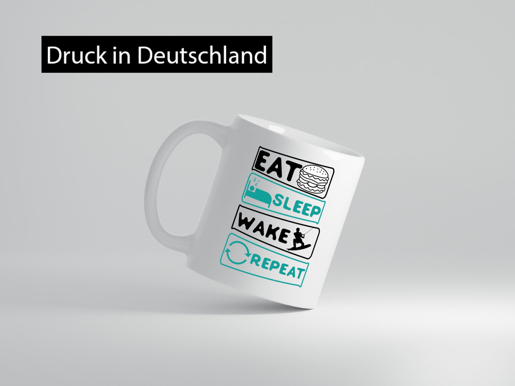 Wakeboarder | Surfer Becher Repeat Humor Geschenkidee Tasse