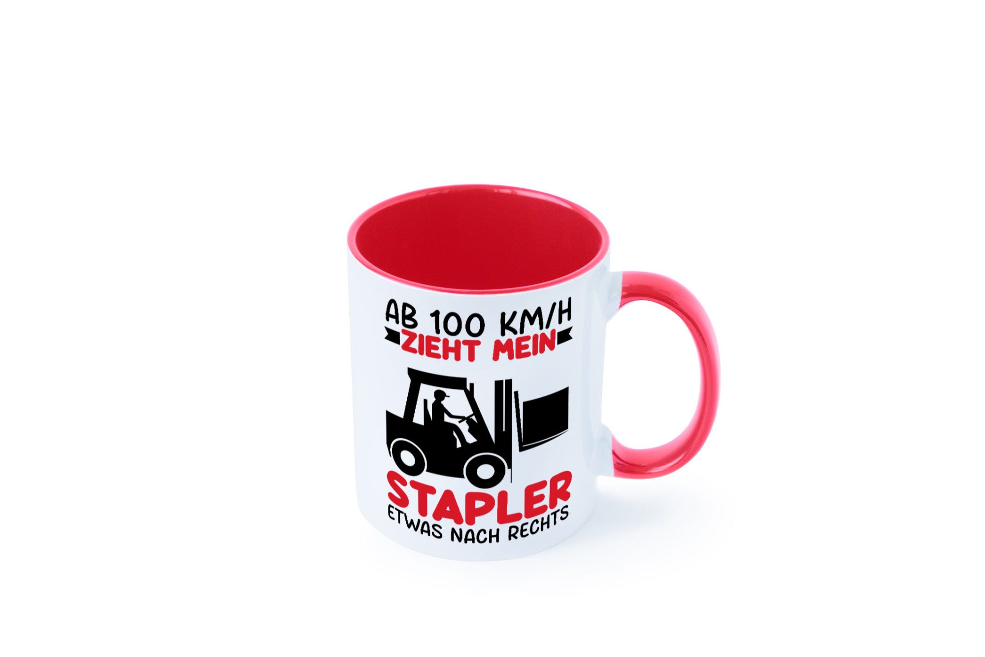 Stapler zieht nach Rechts | Staplerfahrer Arbeit Geschenkidee Kollegen Büro