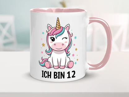 12. Geburtstag | 12 Jahre Einhorn Mädchen lustig Geschenkidee Geschenk Tasse
