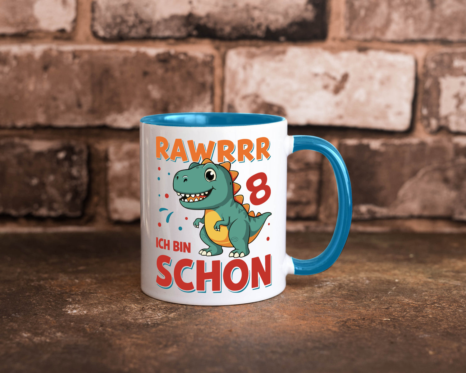 8. Geburtstag | 8 Jahre Raw ich bin schon T-Rex Geschenk Geschenkidee lustiger