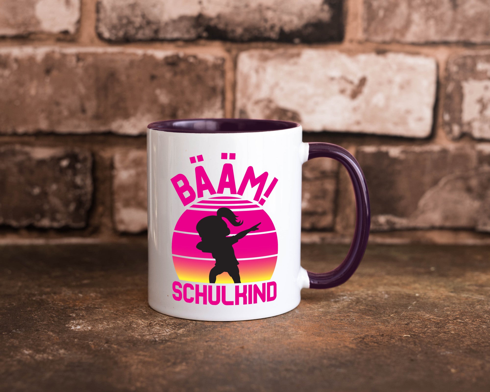 Bääm Schulkind | Einschuldung Schulanfang Geschenkidee Humor Tasse