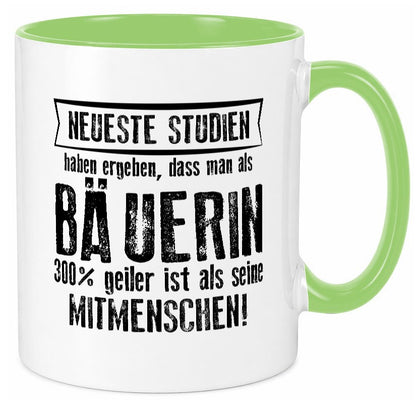 Neuste Studien: Bäuerin | Bauernhof Landwirtschaft Humor Geschenkidee Tasse