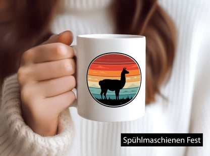 Lama | Alpaka Vintage Humor Geschenkidee Tasse