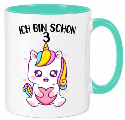 3. Geburtstag | Ich bin schon 3 Jahre Einhorn Mädchen lustig Geschenkidee