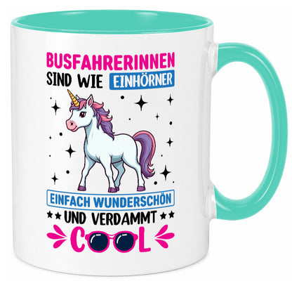Bussfahrerinen sind wie einhorner | Einhorn Bussfahrerin Geschenkidee Humor