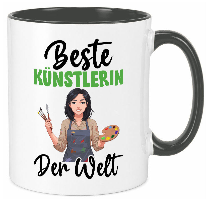 Beste Künstlerin| Kunst Geschenk Humor Geschenkidee lustiger Spruch Tasse