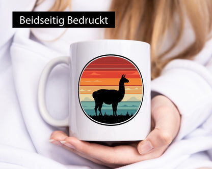 Lama | Alpaka Vintage Humor Geschenkidee Tasse