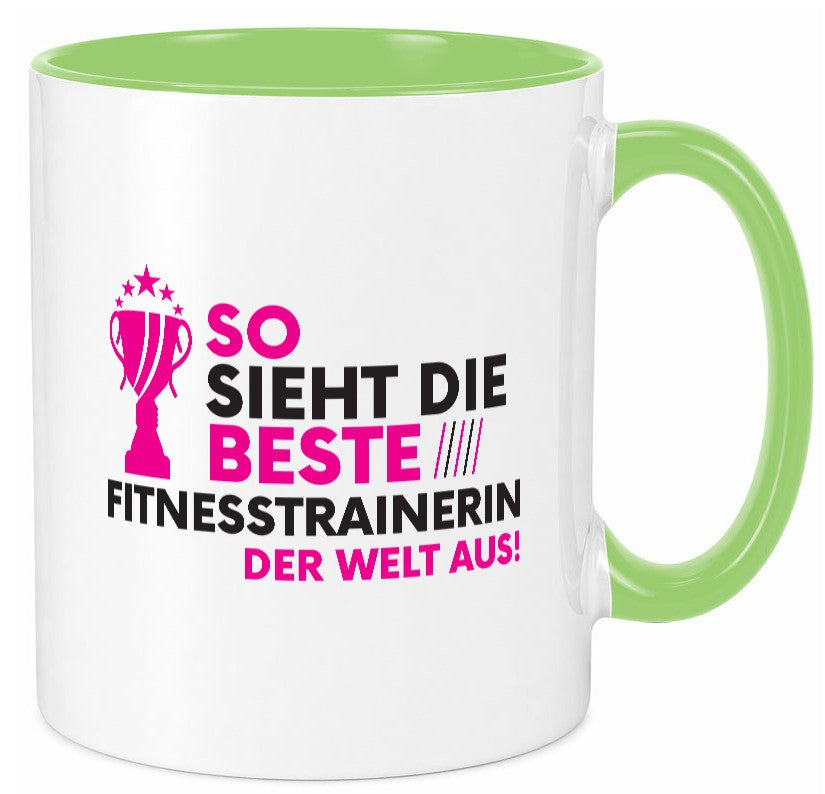 Die Weltbeste Fitnesstrainerin | Trainerin Sport lustig Humor Geschenkidee Tasse