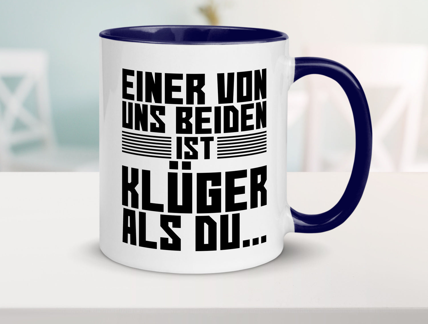 Einer von uns beiden ist klüger als du | Intelligenz Witz lustiger Spruch