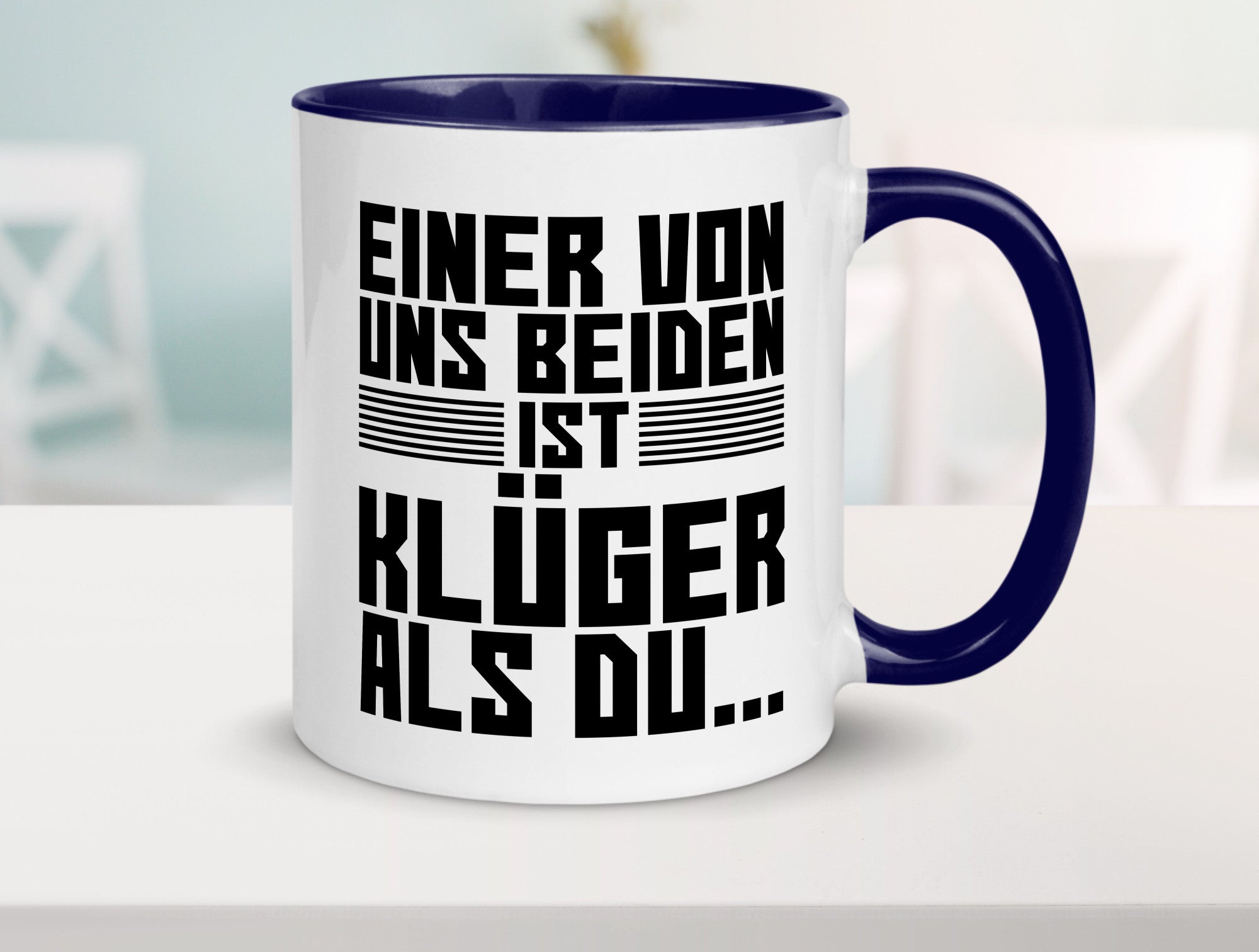 Einer von uns beiden ist klüger als du | Intelligenz Witz lustiger Spruch