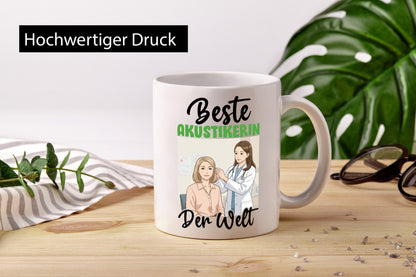 Beste Akustikerin | Akustik Hörgeräteakustik Geschenk Humor Geschenkidee