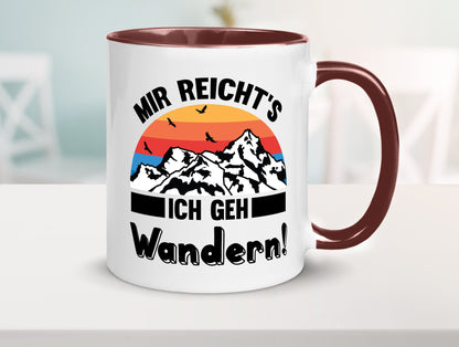 Mir reichts ich geh Wandern | Berge Laufen Natur Humor Geschenkidee Tasse